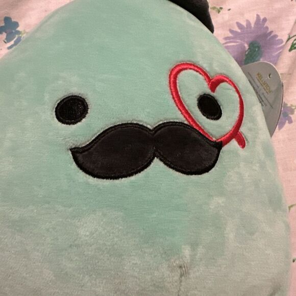 Squishmallow 8 inch Eiko The Octopus w/ Top Hat‎ & Heart New With Tags - Picture 4 of 4